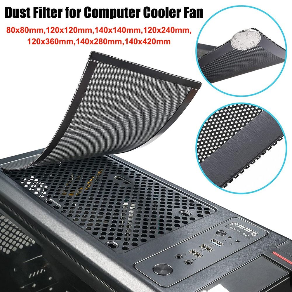 Dust Filter Pc - 新しい PVC ダストフィルターカバー黒磁気フレーム PC クーラーフィルター 120