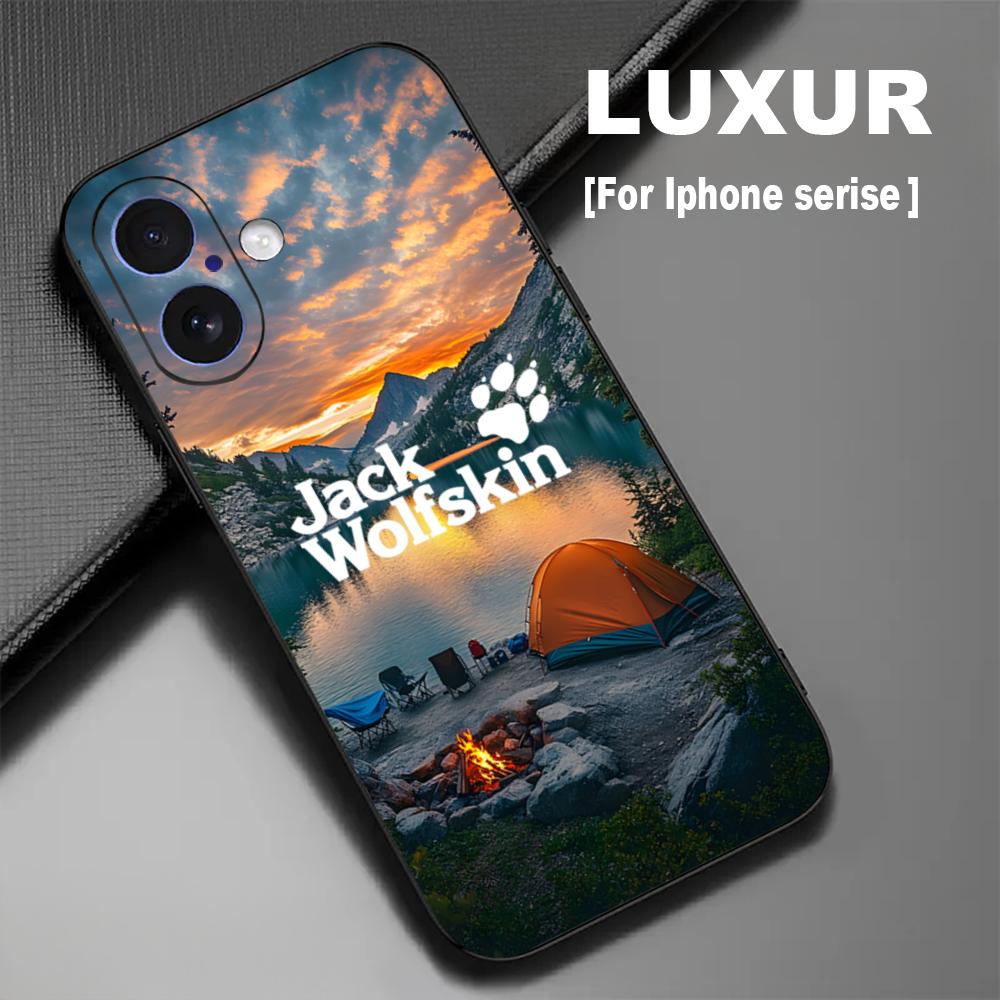 Mini Pc Case - ブランド：Jack W-Wolfskin。対応機種：iPhone 18、17、16、15、14、13、12、X、XR、XS、Plus、Mini、Pro Max。素材：ソフトブラック、耐衝撃カバー。