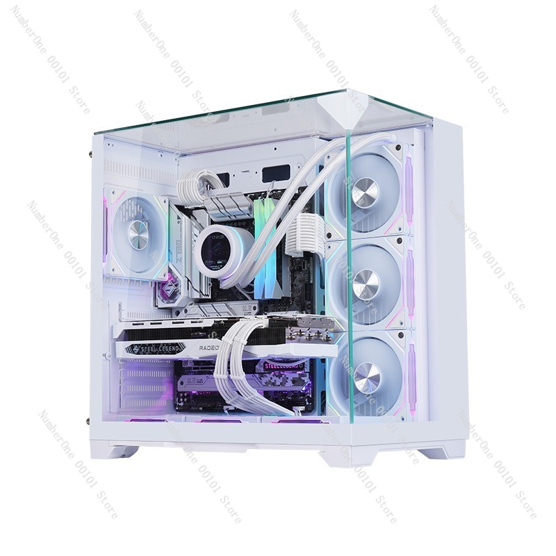 ATXゲーミングPCケース パノラマ強化ガラス 7ファン対応 - Pc Chassis のレビューと価格