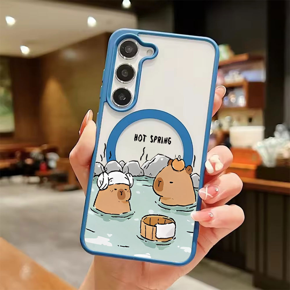 カラートランスペアレント磁気吸着スマホケース Samsung - Computer Case のレビューと価格