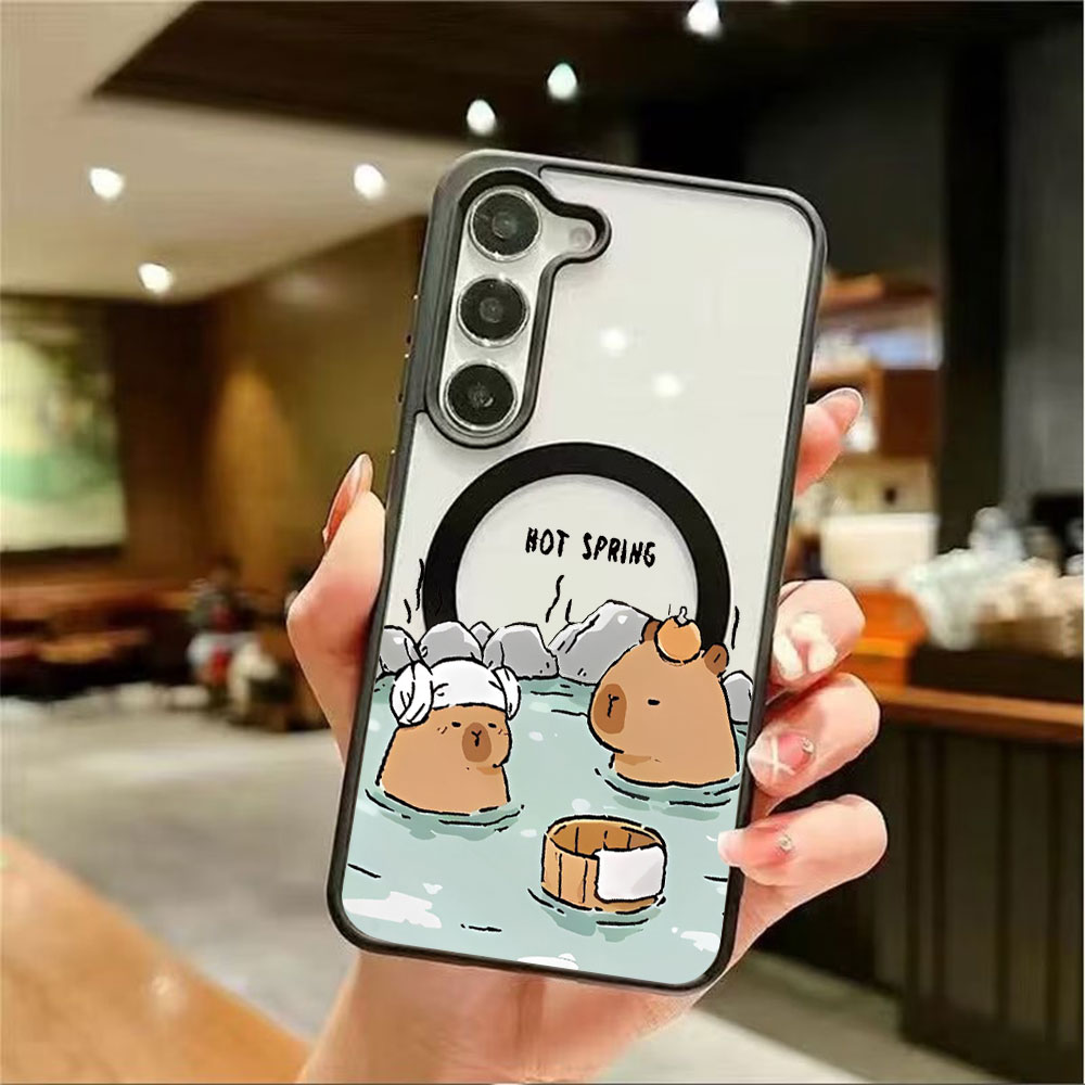 カラートランスペアレント磁気吸着スマホケース Samsung - Computer Case のレビューと価格